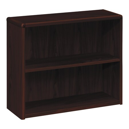 Hon Wood Bookcase, Two Shelf, 36w x 13 1/8d x 29 5/8h, Mahogany H10752.NN